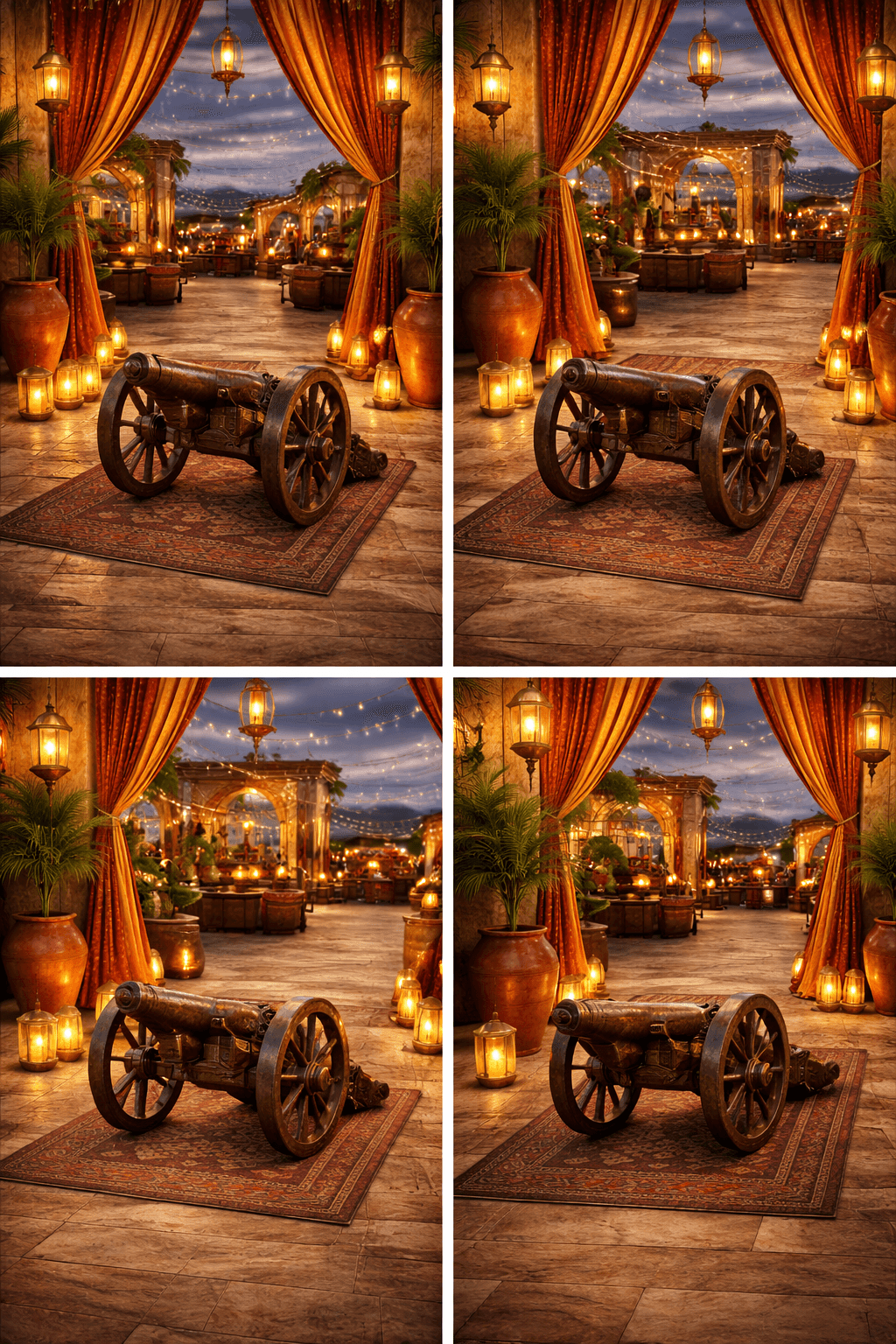 Royal Rajasthani twilight setting at Bagaria Haveli
